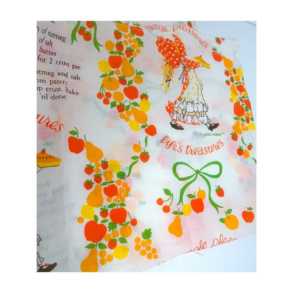 Vintage Holly Hobbie Simple Pleasures Lifes Treasures Curtain Panel